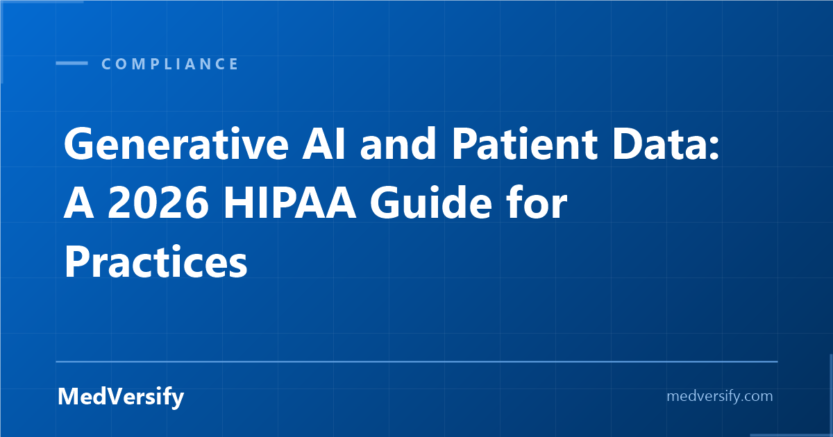 Can Your Staff Paste Patient Data Into ChatGPT? A 2026 HIPAA Guide to Generative AI for Medical Practices